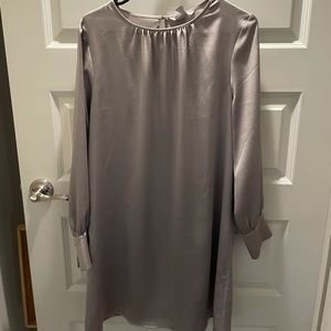 H&M Satin Long Sleeve Mini Dress Size M